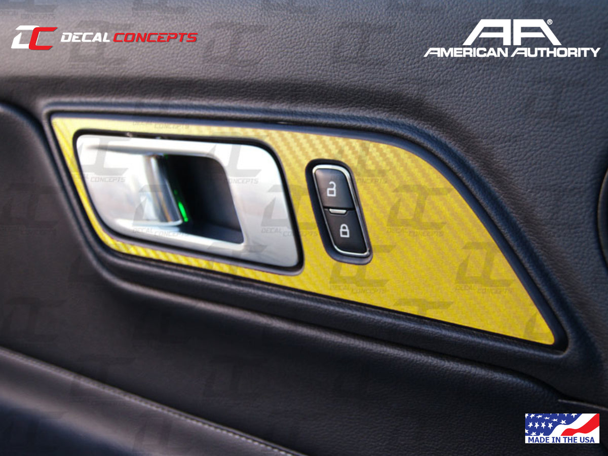 2015-23 Mustang - Interior Door Handle Frame Accent Decal Kit