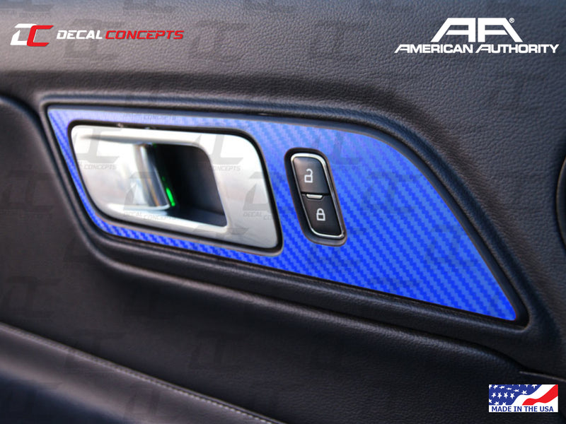 2015-23 Mustang - Interior Door Handle Frame Accent Decal Kit