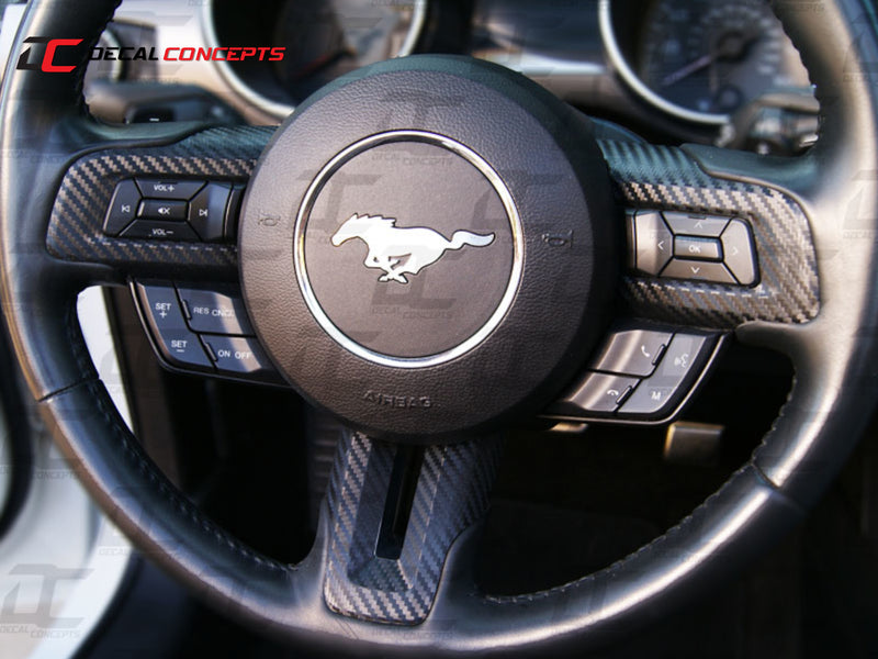 2015-23 Mustang - Steering Wheel Accent Decal Kit