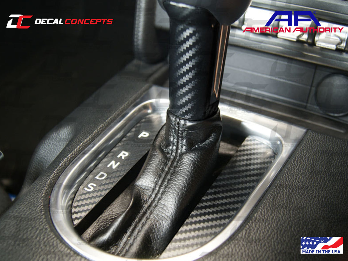 2015-23 Mustang - Auto Gear Shift Shaft and Panel Accent Decal Kit