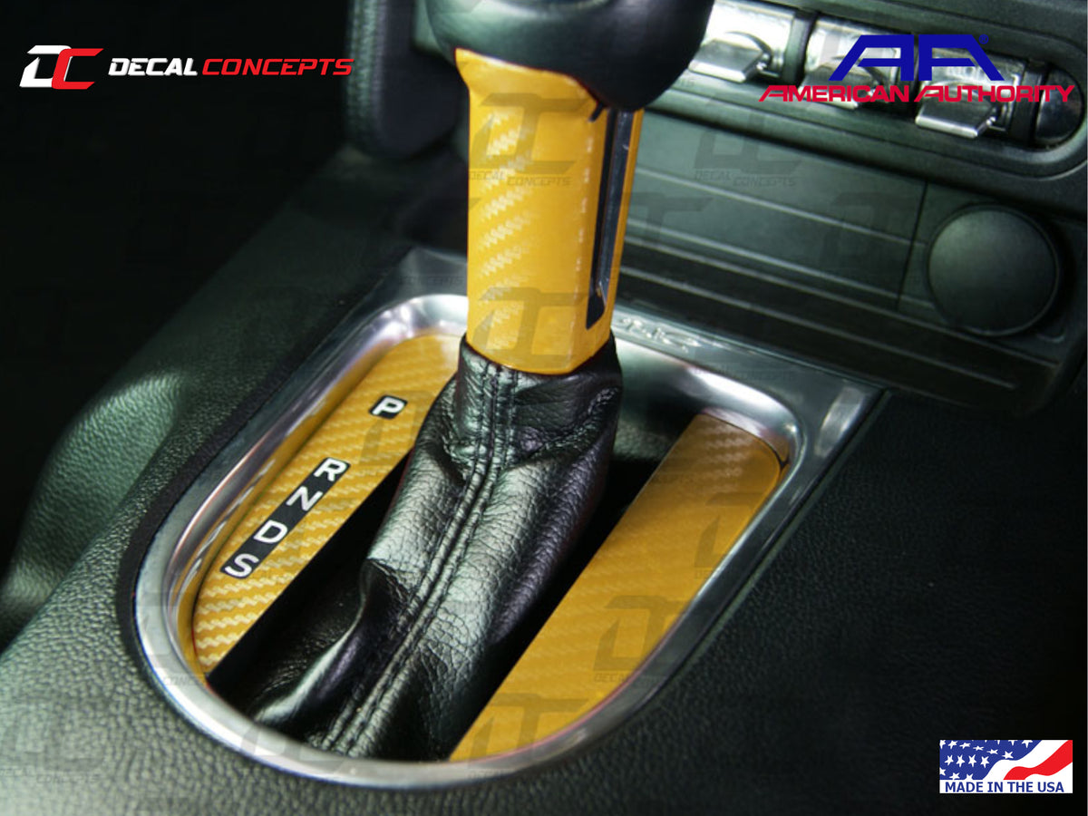 2015-23 Mustang - Auto Gear Shift Shaft and Panel Accent Decal Kit