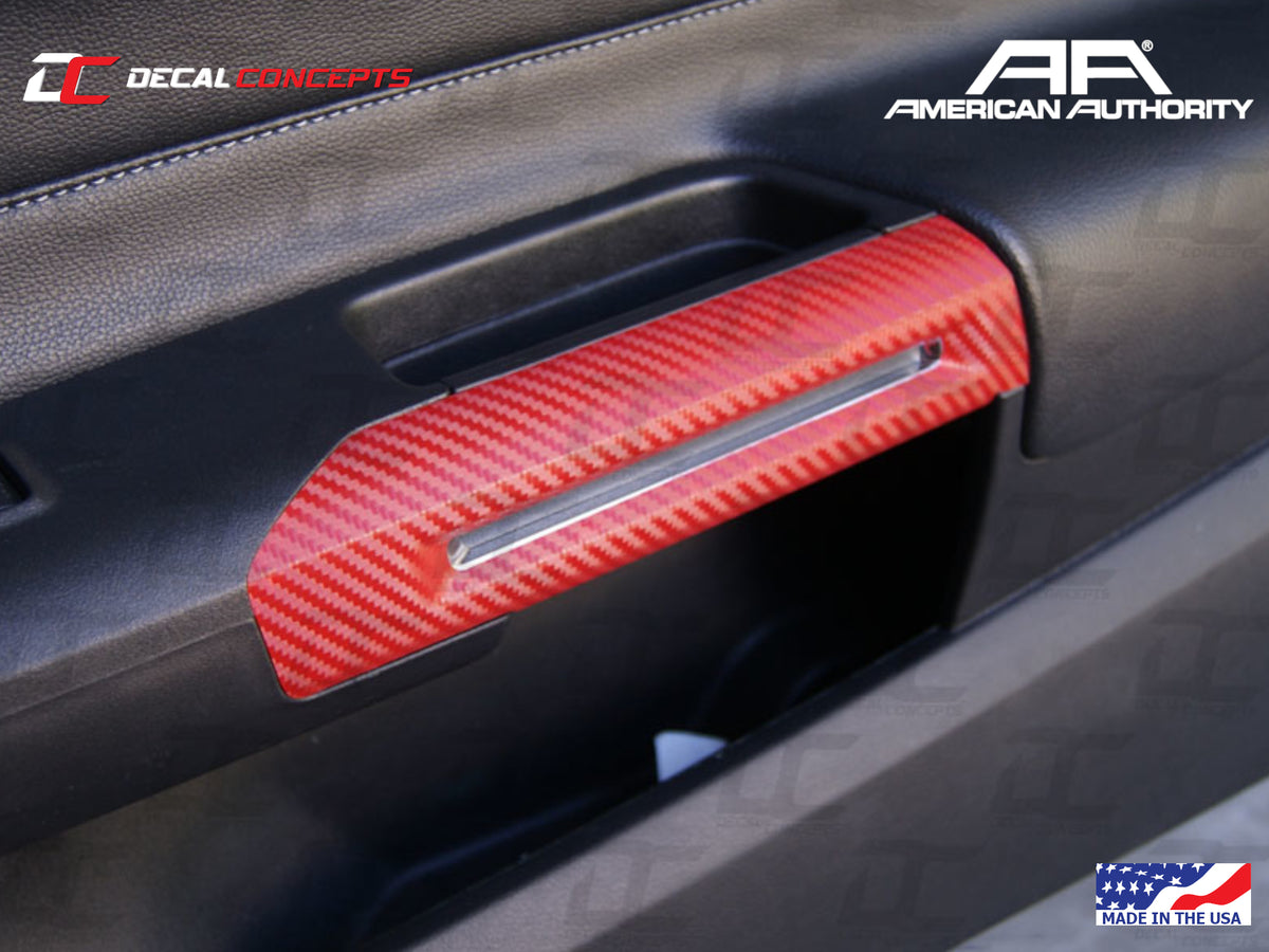 2015-23 Mustang - Interior Lower Door Handle Accent Decal Kit