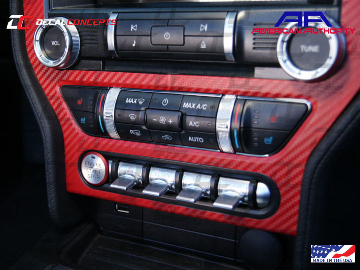 2015-23 Mustang - Multimedia Console Frame Accent Decal Kit