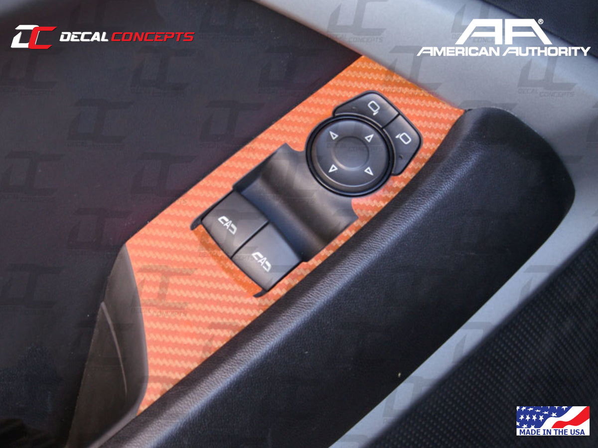 2016-24 Camaro - Door Control Panel Trim Accent Decal Kit
