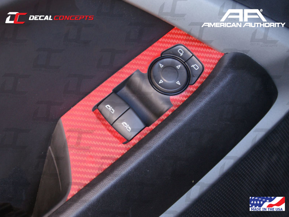 2016-24 Camaro - Door Control Panel Trim Accent Decal Kit