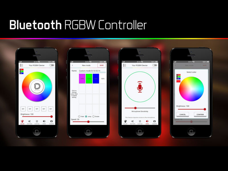 Bluetooth RGBW M8 LED Controller 1ch