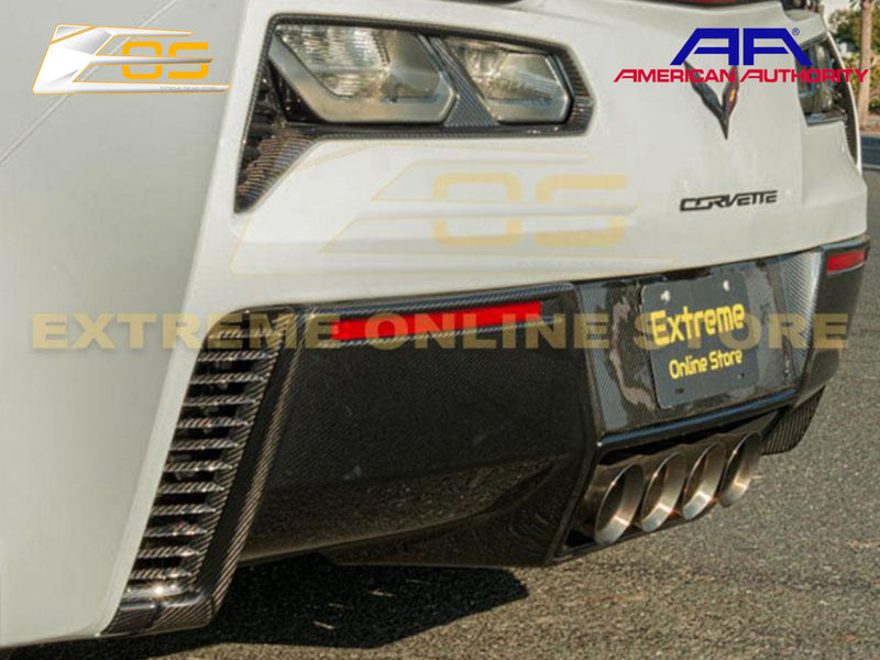 2014-19 Corvette - Rear Bumper Valance Diffuser - Carbon Fiber