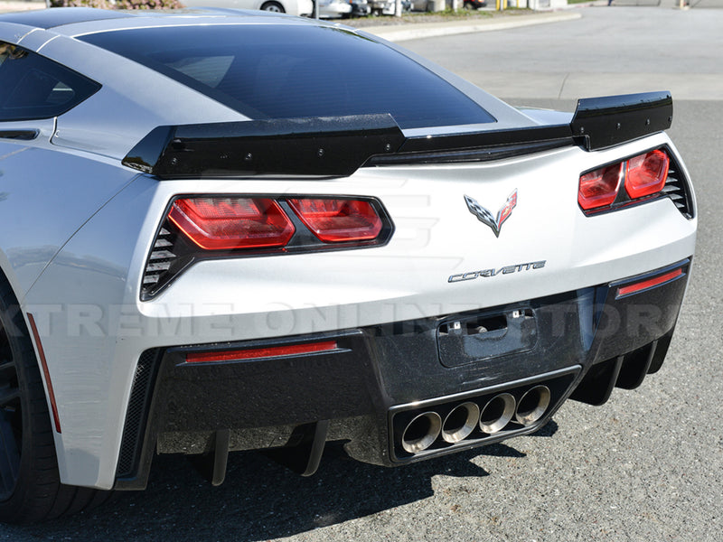 2014-19 Corvette - Rear Bumper Valance Diffuser Fins