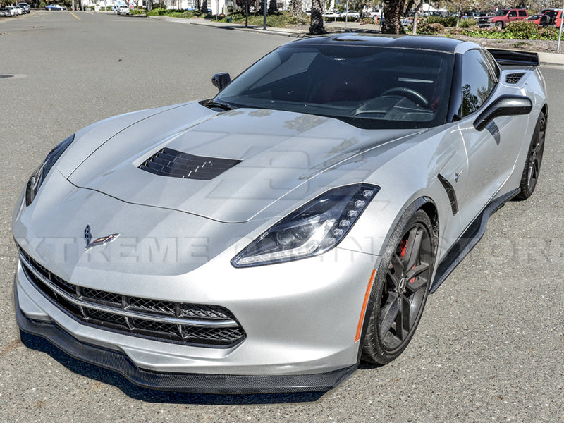 2014-19 Corvette - Stage 2 Style Front Lip - Carbon Fiber