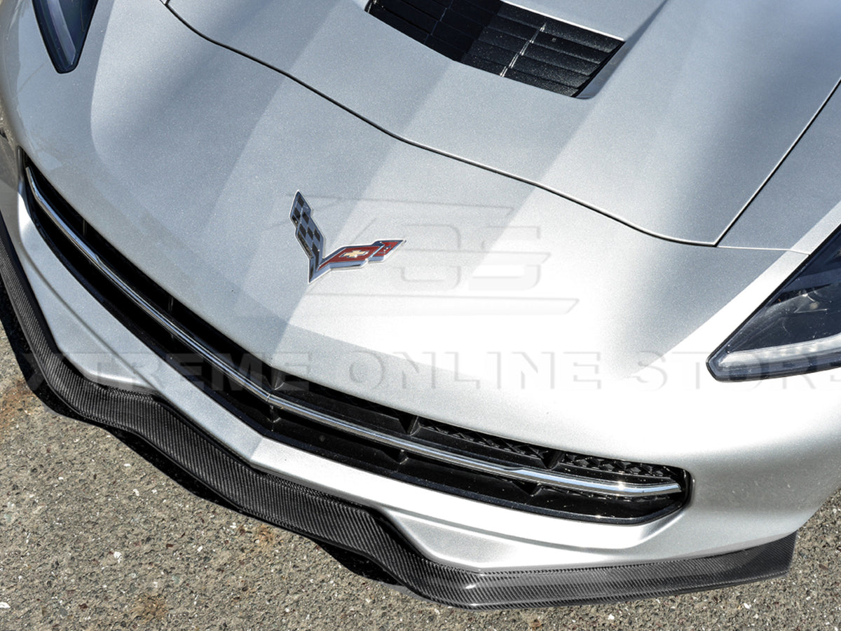 2014-19 Corvette - Stage 2 Style Front Lip - Carbon Fiber