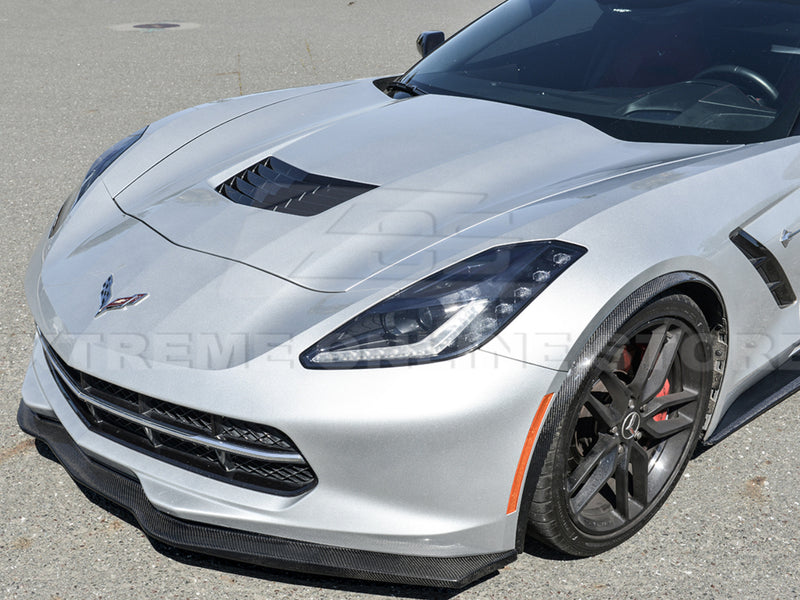 2014-19 Corvette - Stage 2 Style Front Lip - Carbon Fiber
