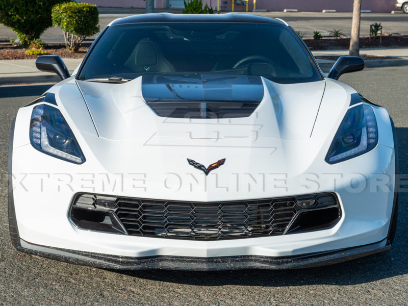 2014-19 Corvette - Stage 2 Style Front Lip - Forged Carbon Fiber