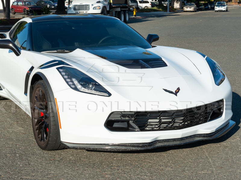 2014-19 Corvette - Stage 2 Style Front Lip - Forged Carbon Fiber