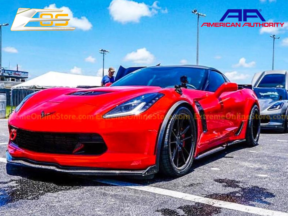2014-19 Corvette - Stage 2 Lip Extension Winglets - Carbon Fiber