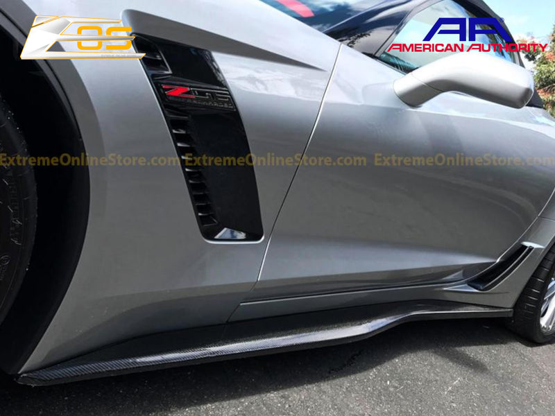 2014-19 Corvette - Z06 Style Side Skirts - Carbon Fiber