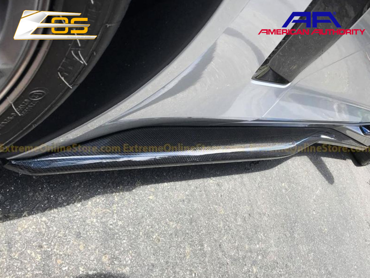 2014-19 Corvette - Z06 Style Side Skirts - Carbon Fiber