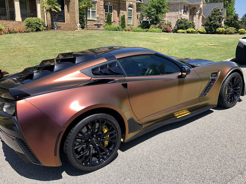 2014-19 Corvette - Bakkdraft Quarter Window Louvers