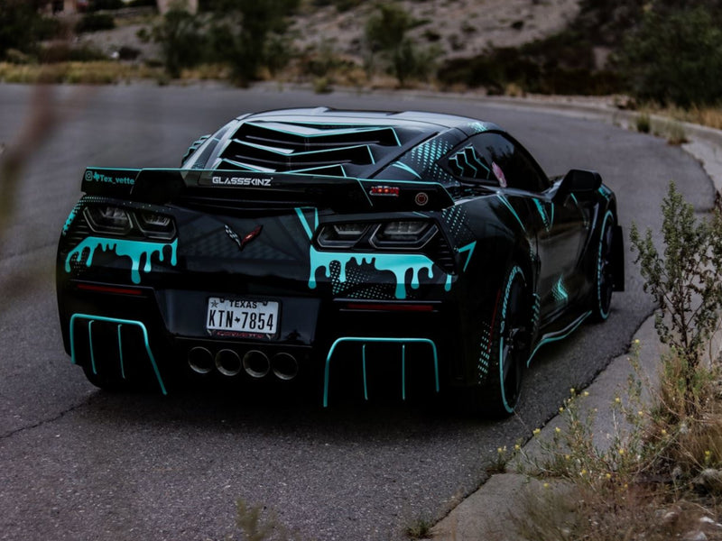 2014-19 Corvette - Bakkdraft Quarter Window Louvers