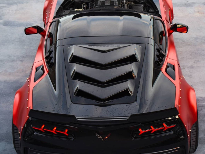 2014-19 Corvette - Bakkdraft Rear Window Louver