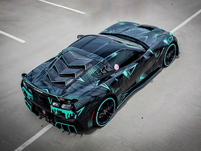 2014-19 Corvette - Bakkdraft Rear Window Louver
