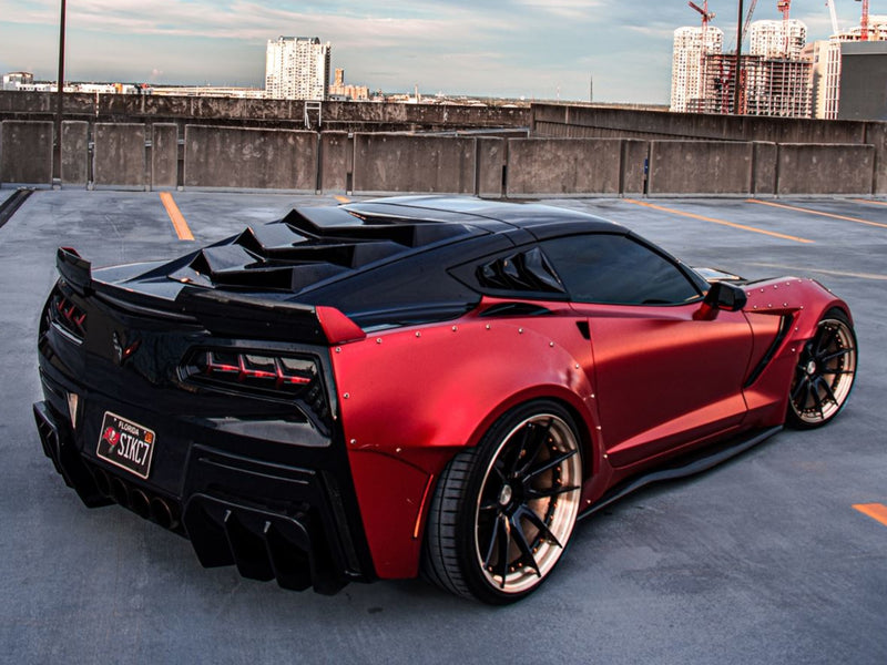 2014-19 Corvette - Bakkdraft Rear Window Louver