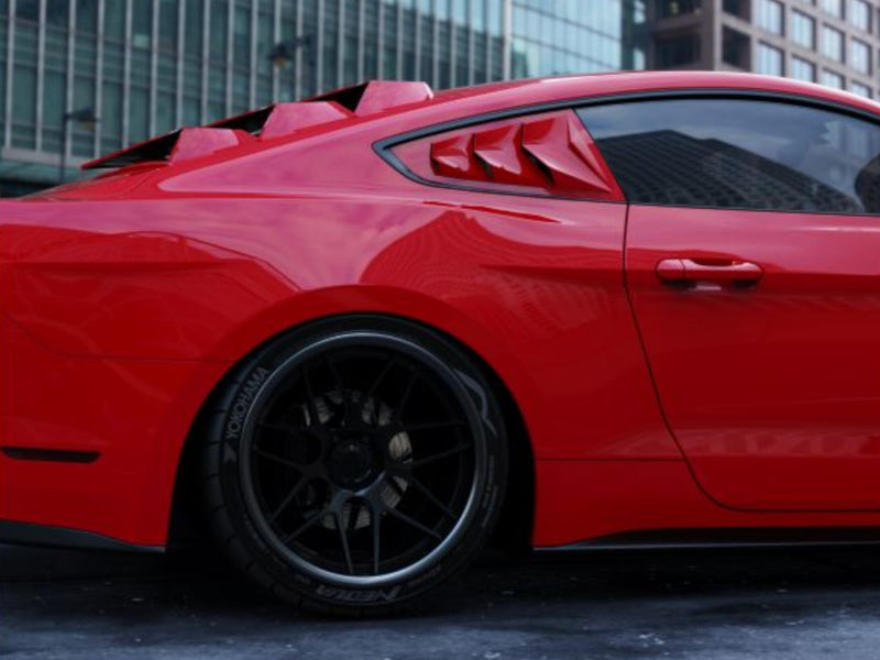 2015-23 Mustang - Bakkdraft Quarter Window Louvers