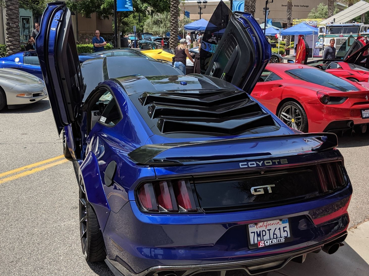 2015-23 Mustang - Bakkdraft Rear Window Louver