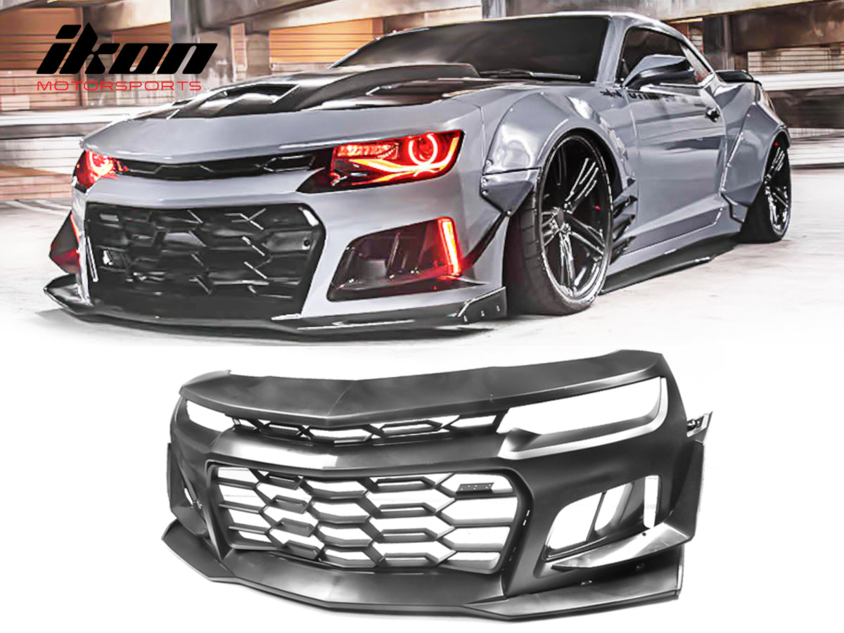 2014-2015 Chevrolet Camaro Z28 Style Front Bumper Lip Carbon Fiber