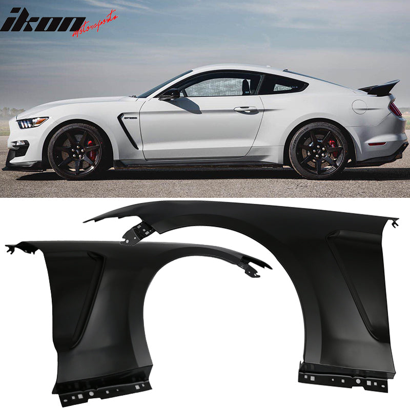 2015-17 Mustang - GT350 Style Steel Fenders