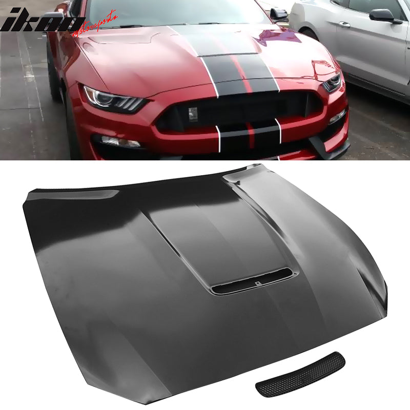 2015-17 Mustang - GT350 Style Hood