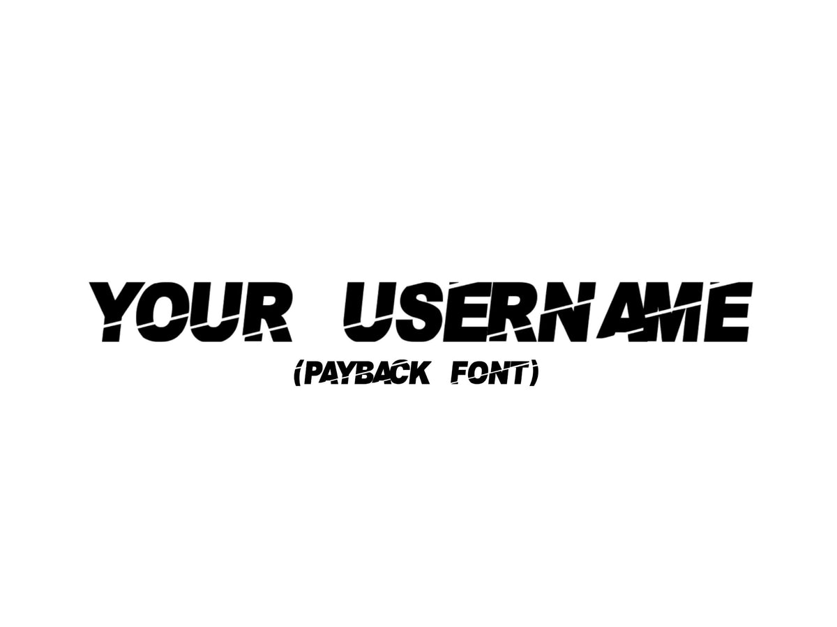 11" x 60" Decal - Cut In Banner