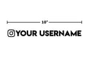 Decal - Instagram TikTok YouTube Username