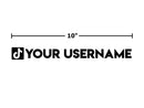 Decal - Instagram TikTok YouTube Username