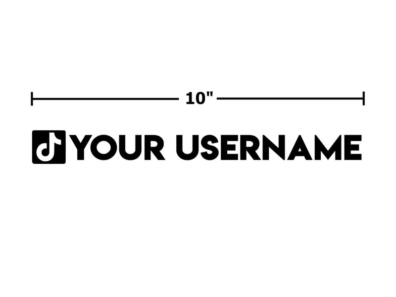 Decal - Instagram TikTok YouTube Username