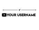 Decal - Instagram TikTok YouTube Username