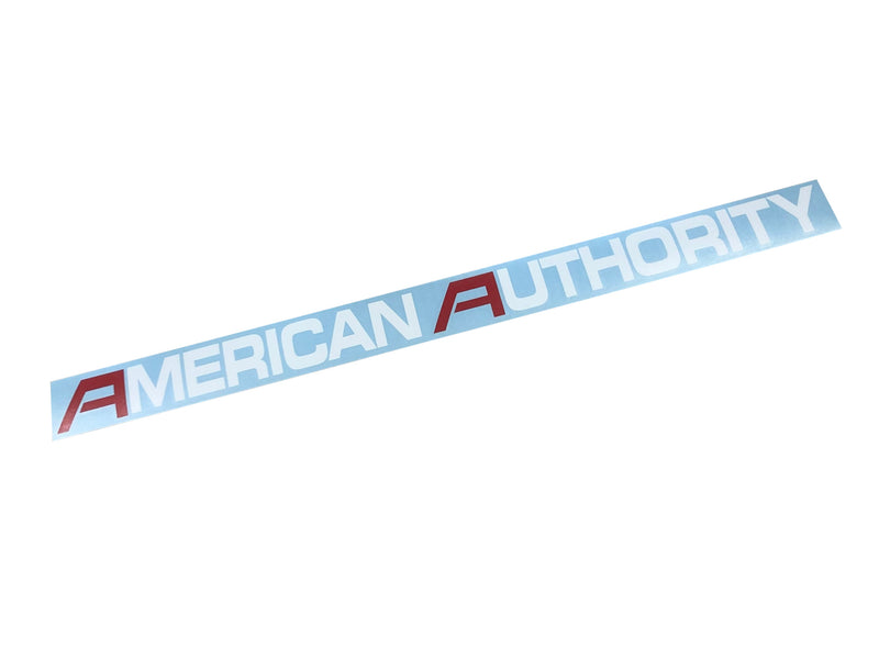 22" Decal - American Authority Windshield Banner - Multi Color