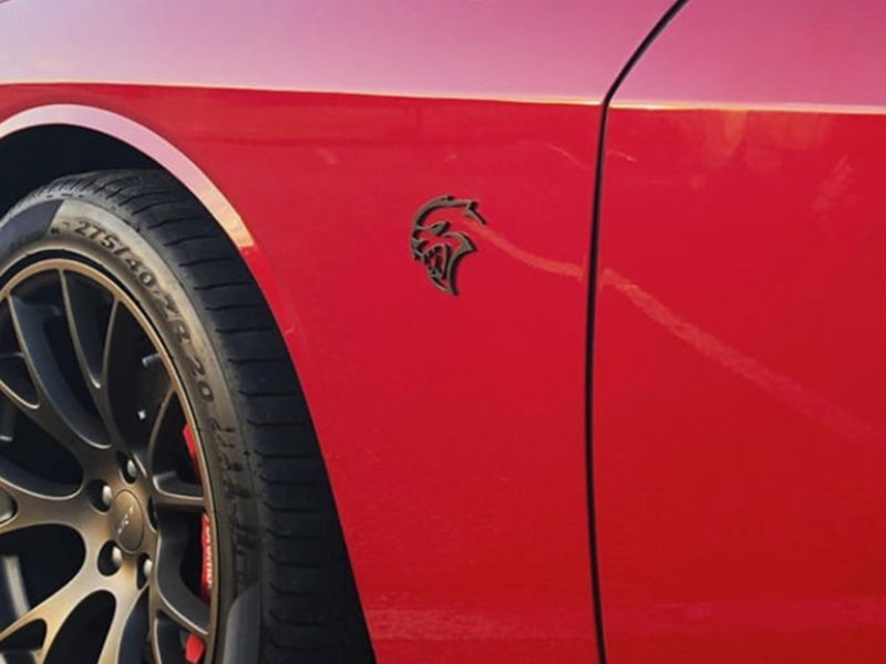 Challenger Charger - Hellcat Cutout Badge