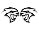 Challenger Charger - Hellcat Jewel Eye Cutout Badge
