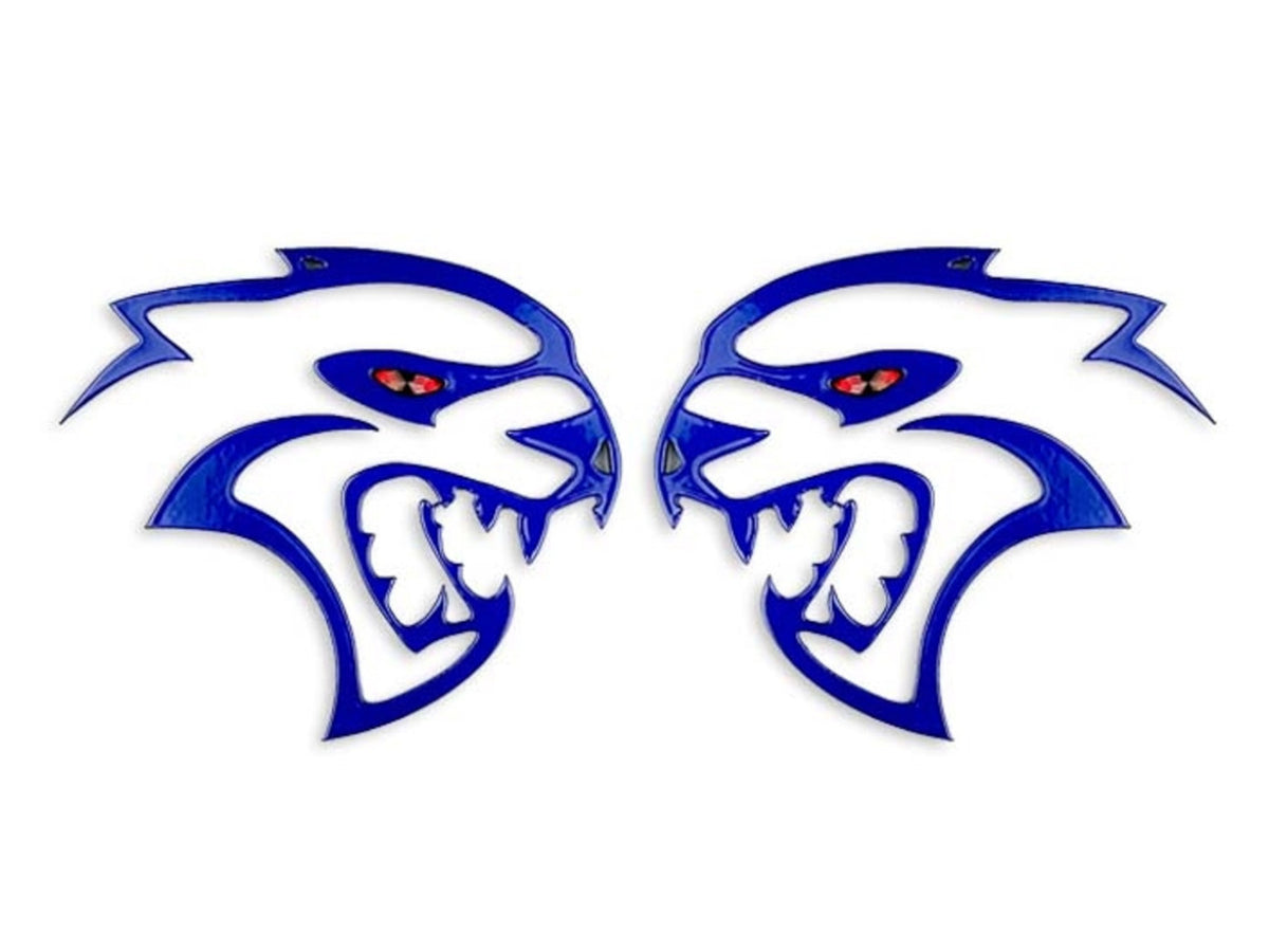 Challenger Charger - Hellcat Jewel Eye Cutout Badge