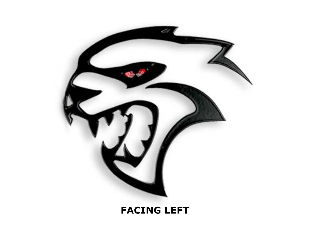 Challenger Charger - Hellcat Jewel Eye Cutout Badge