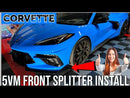 2020-24 Corvette - 5VM Style Front Lip - Carbon Fiber